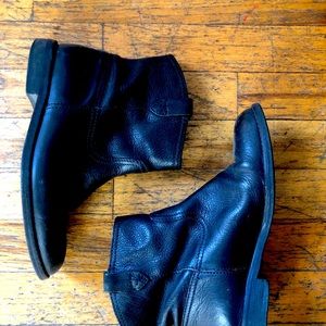 Madewell leather biker booties